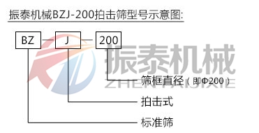 拍擊篩型號說明 拍擊篩型號說明